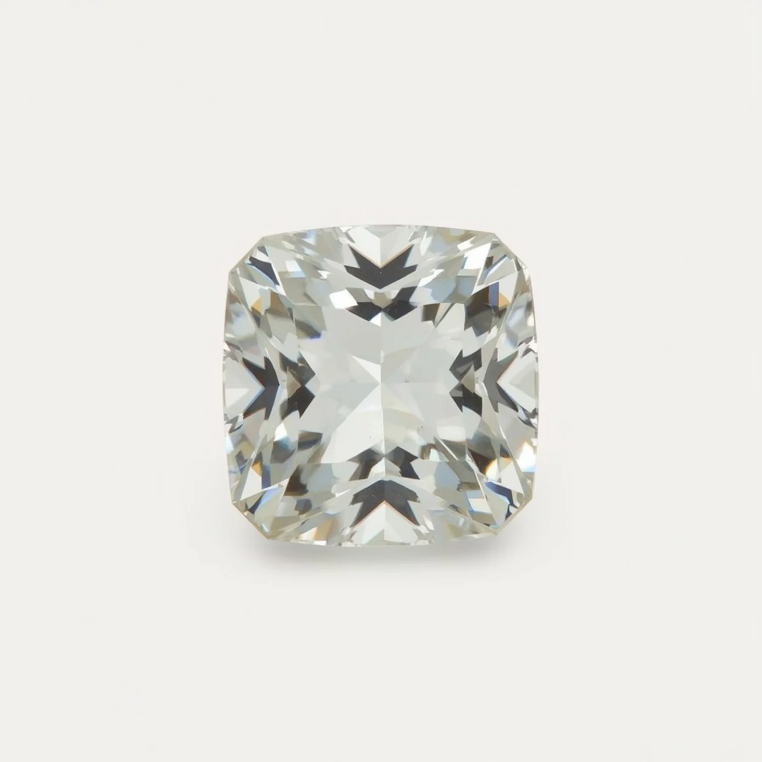White Topaz 1PC Chunky 15x15 MM Square Faceted White Superior Semi Precious Loose Gemstone - Image 2