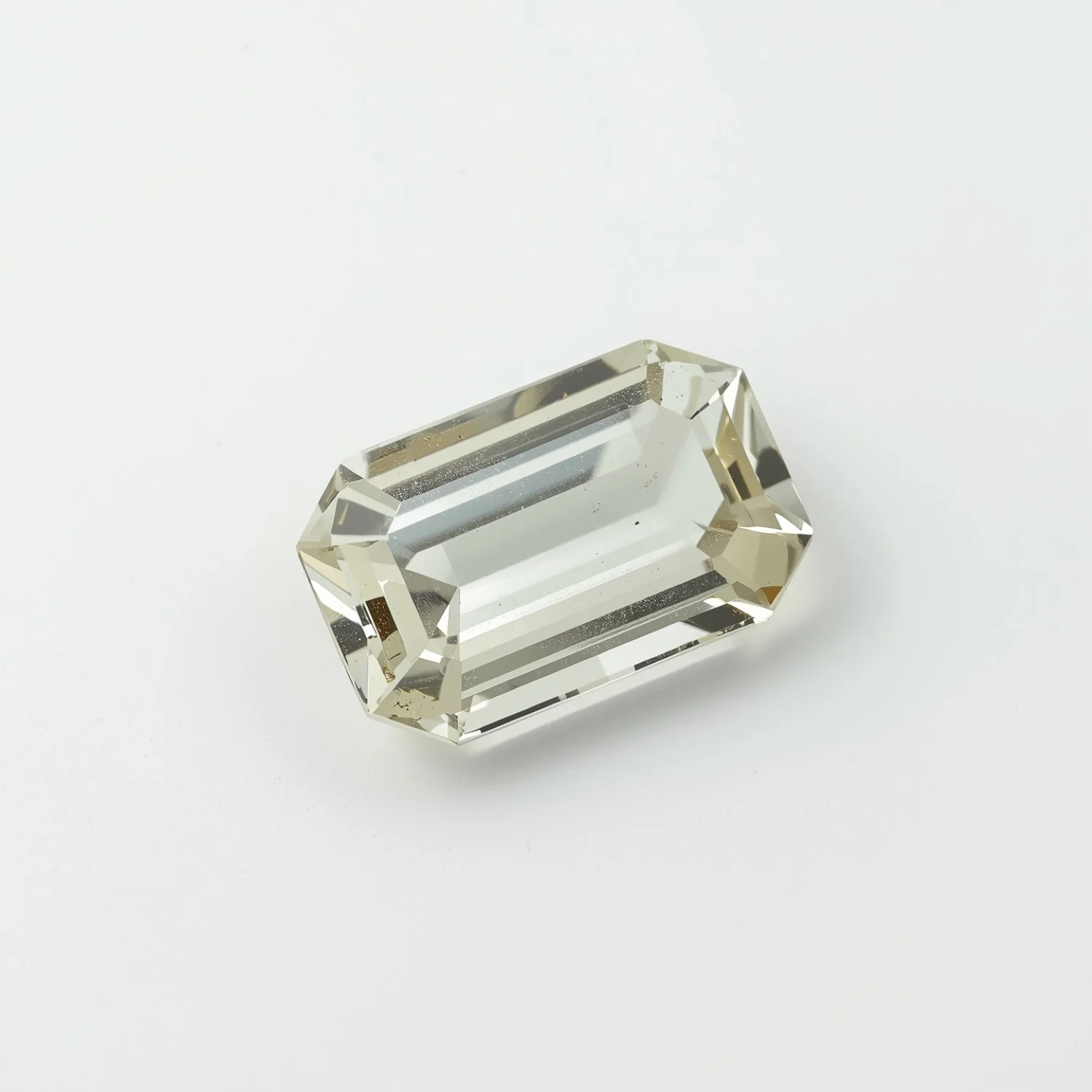 White Topaz 1PC Large 8x16 MM Baguette Faceted White Fiery Semi Precious Loose Gemstone - Image 2