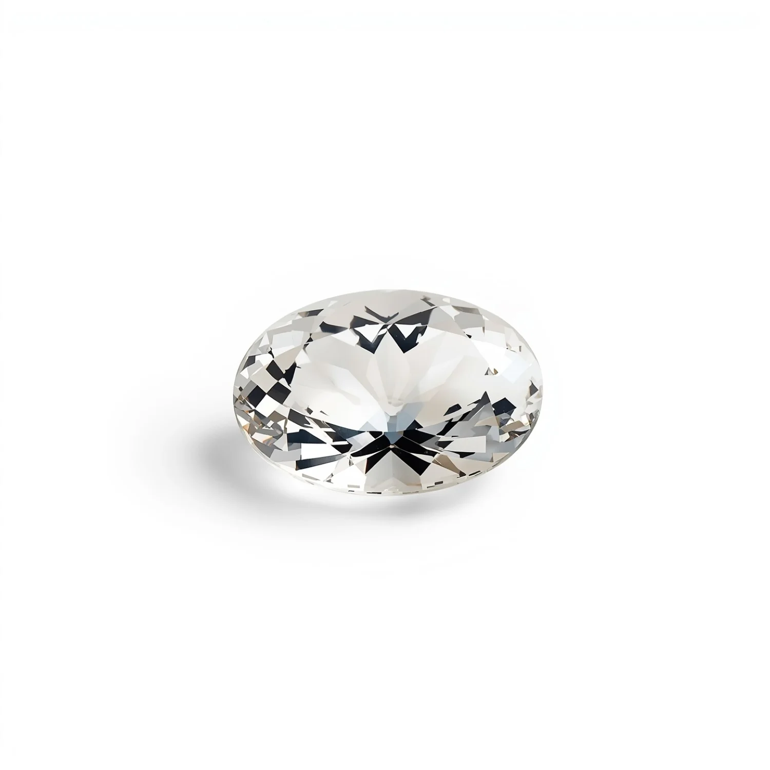 White Topaz 1PC Medium 7x10 MM Oval Faceted White Pure Semi Precious Loose Gemstones