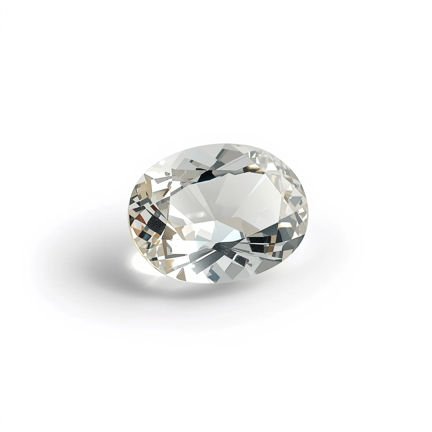 White Topaz 1PC Medium 7x10 MM Oval Faceted White Pure Semi Precious Loose Gemstones - Image 2
