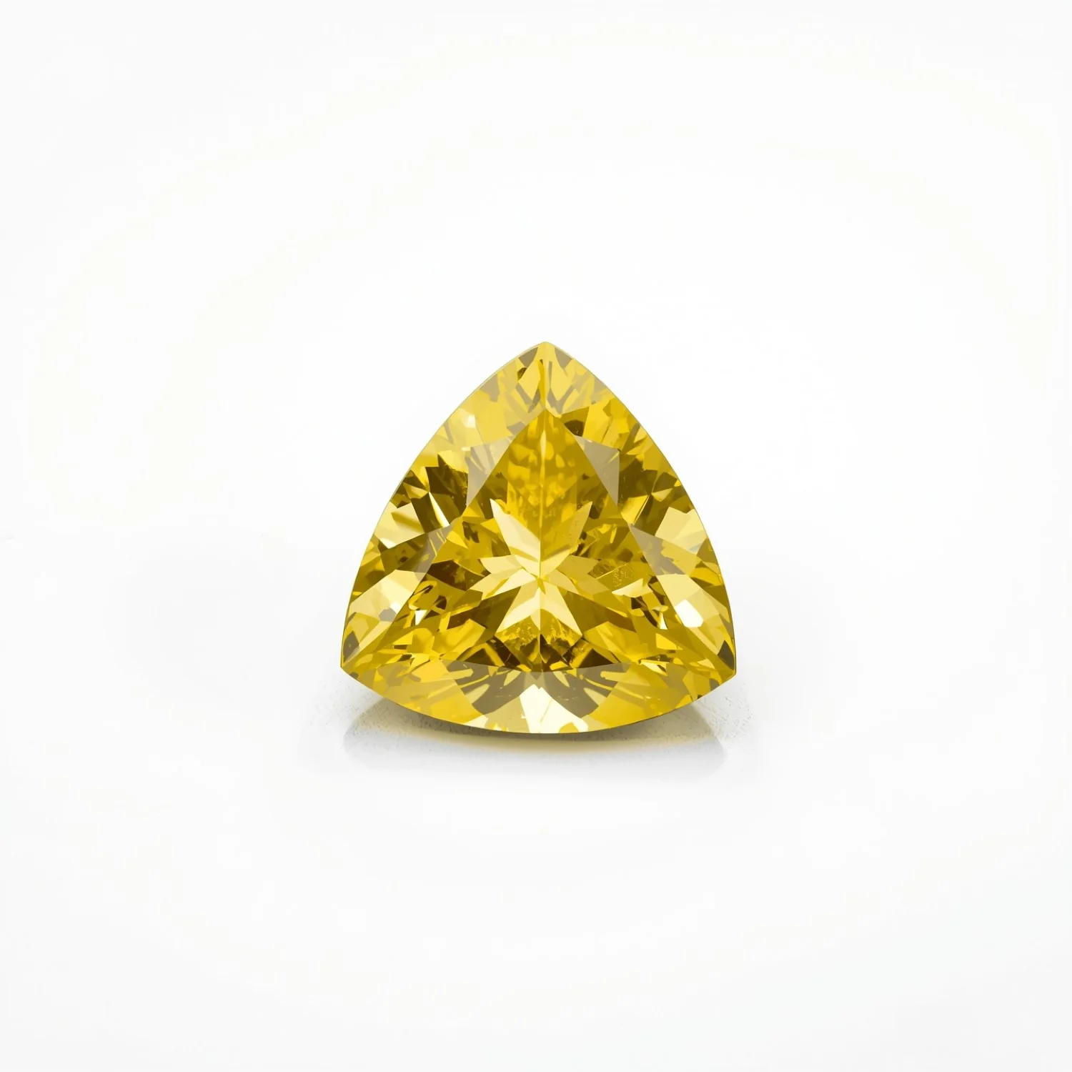 Yellow Sapphire 10PC Tiny 3x3 MM Triangle Faceted Yellow Fiery Precious Gems