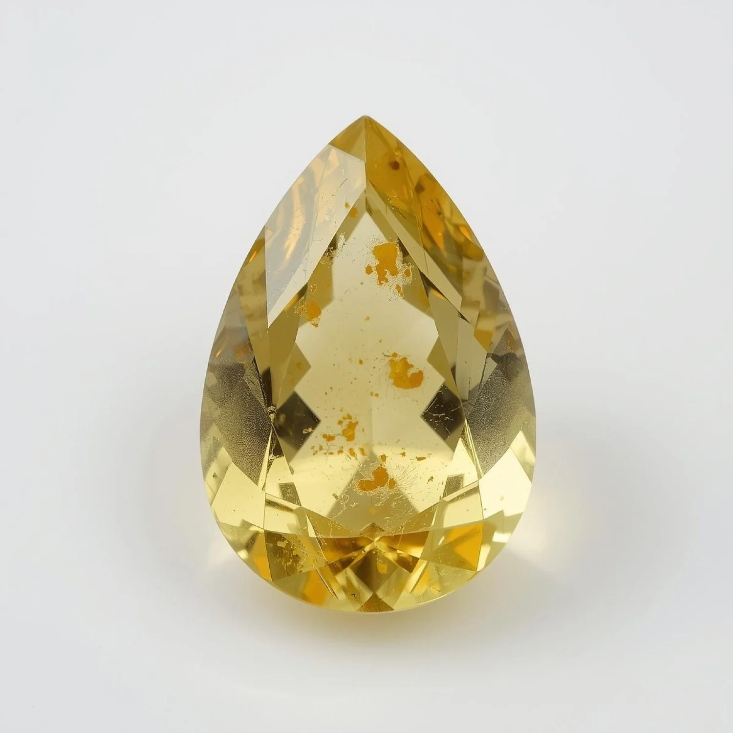 Yellow Sapphire 1PC Chunky 15x20 MM Pear Faceted Yellow Splendid Precious Gems - Image 2