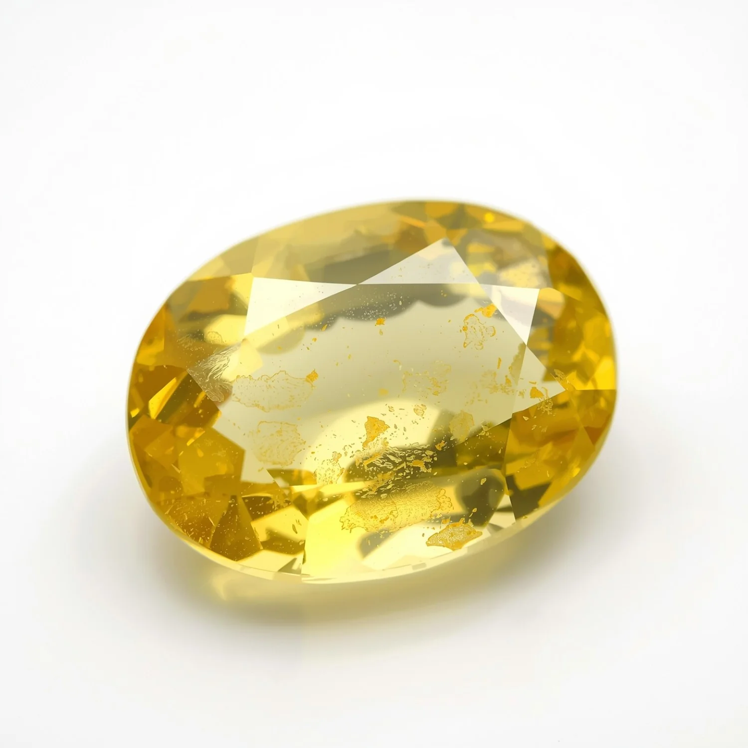 Yellow Sapphire 1PC Large 8x12 MM Oval Faceted Yellow Polished Precious Loose Gems - Image 2