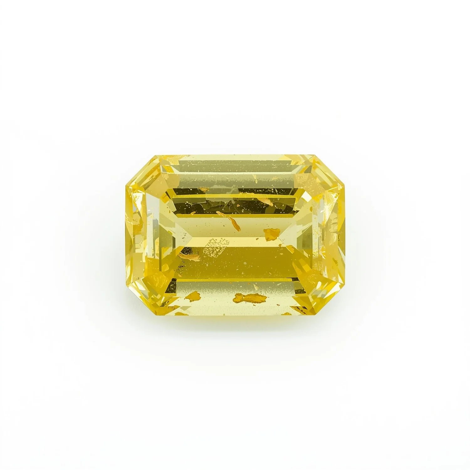 Yellow Sapphire 1PC Large 9x11 MM Emerald Faceted Yellow Fiery Precious Gems - Image 2