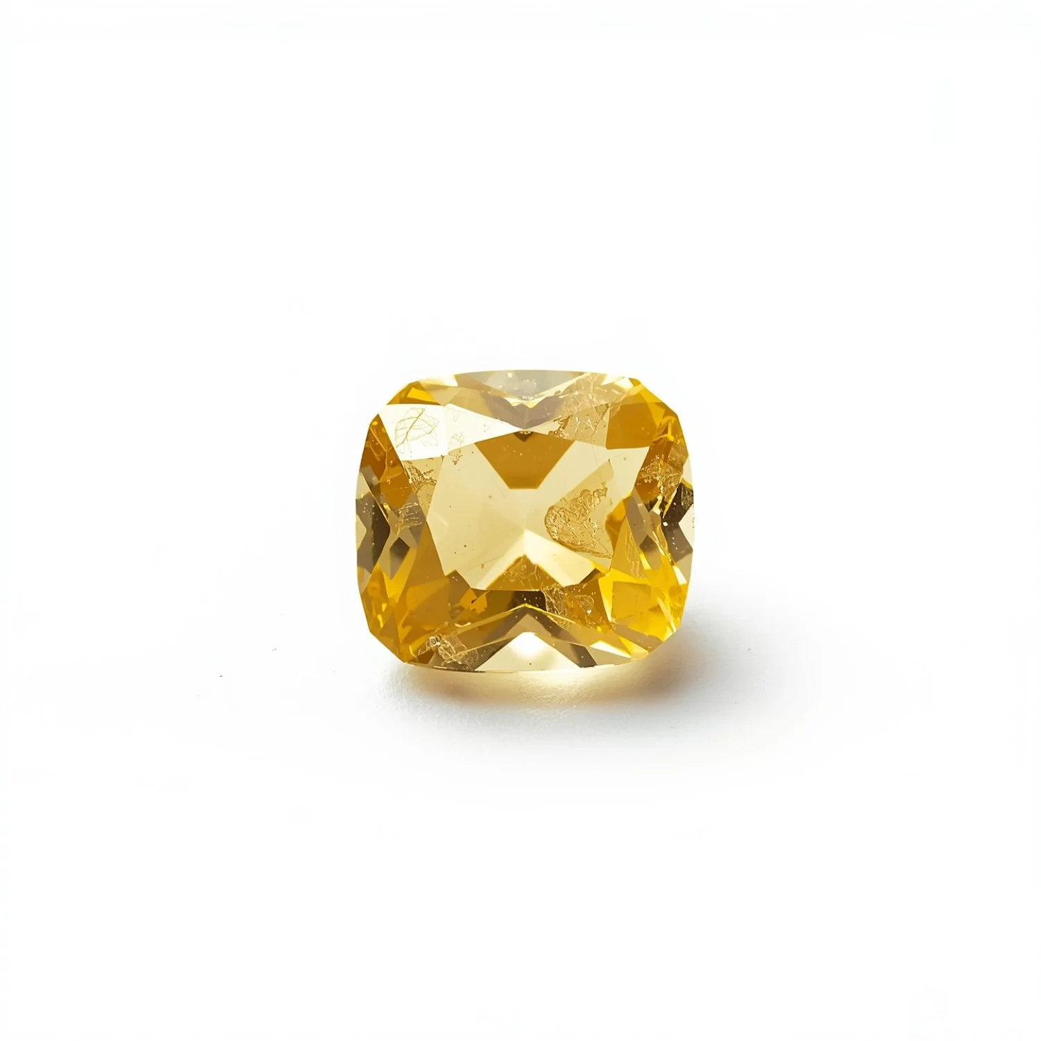 Yellow Sapphire 1PC Tiny 5x5 MM Cushion Faceted Yellow Sparkling Precious Loose Gemstone - Image 2