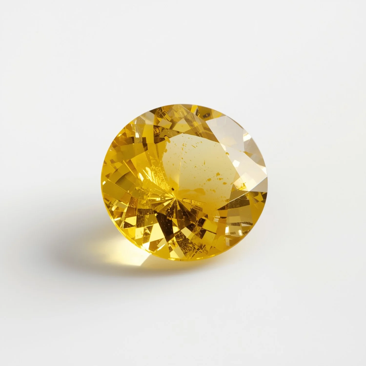 Yellow Sapphire 1PC Tiny 6x6 MM Round Faceted Yellow Polished Precious Loose Gemstones - Image 2
